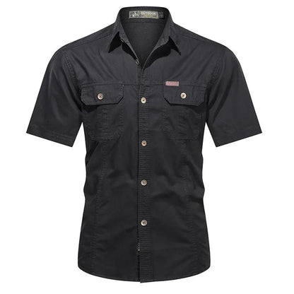 Chemise homme à fermeture boutonnée - décontractée