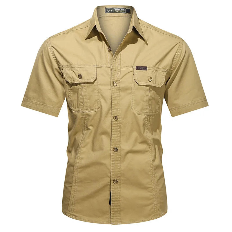 Chemise homme à fermeture boutonnée - décontractée