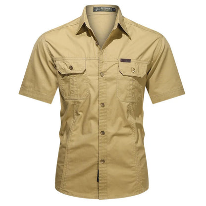 Chemise homme à fermeture boutonnée - décontractée