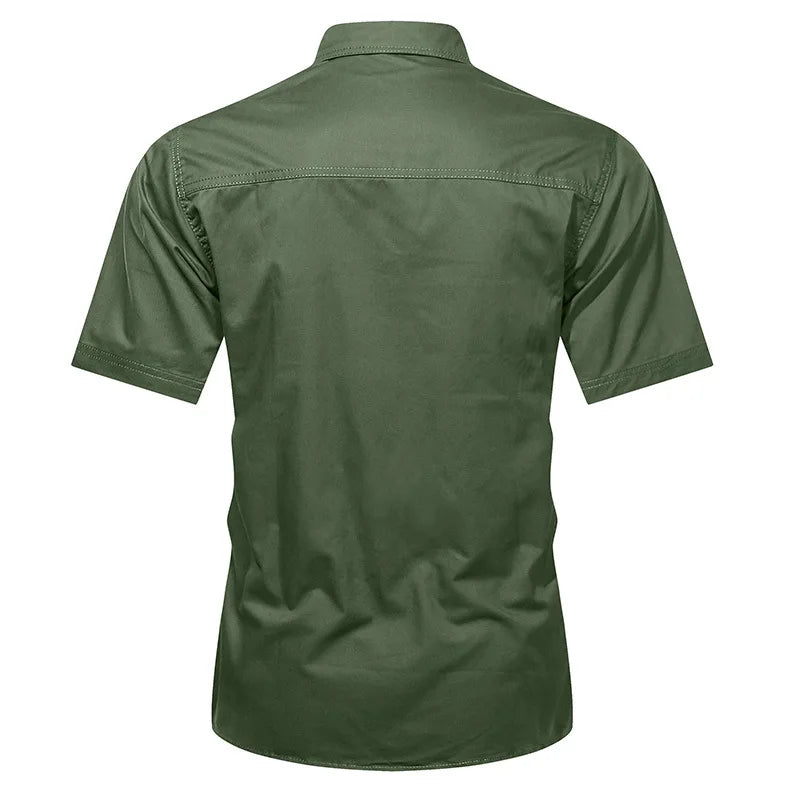 Chemise homme à fermeture boutonnée - décontractée