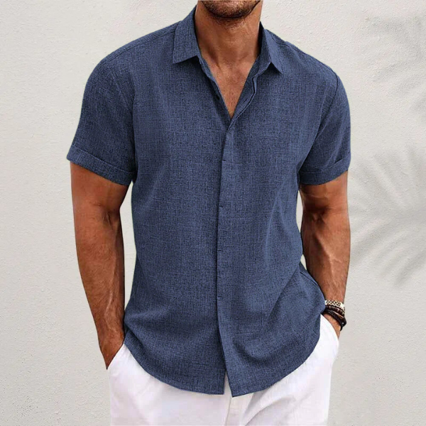 Chemise homme à manches courtes | confort estival