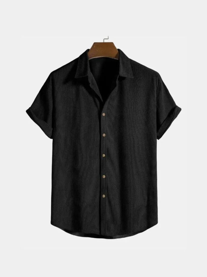 Chemise homme boutonnée, coupe décontractée