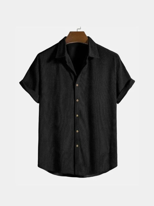 Chemise homme boutonnée, coupe décontractée