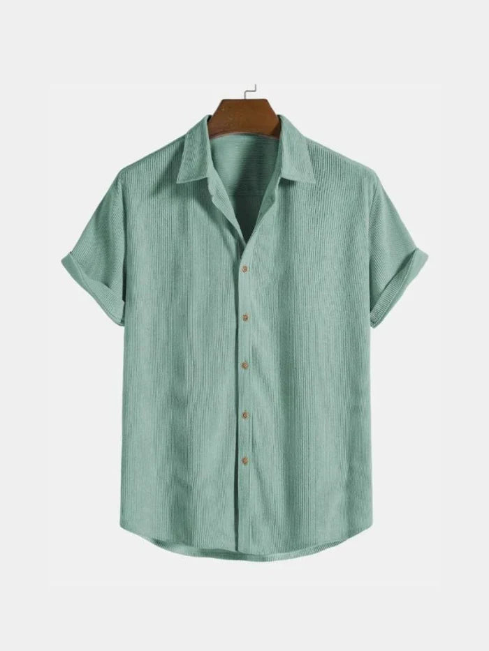 Chemise homme boutonnée, coupe décontractée