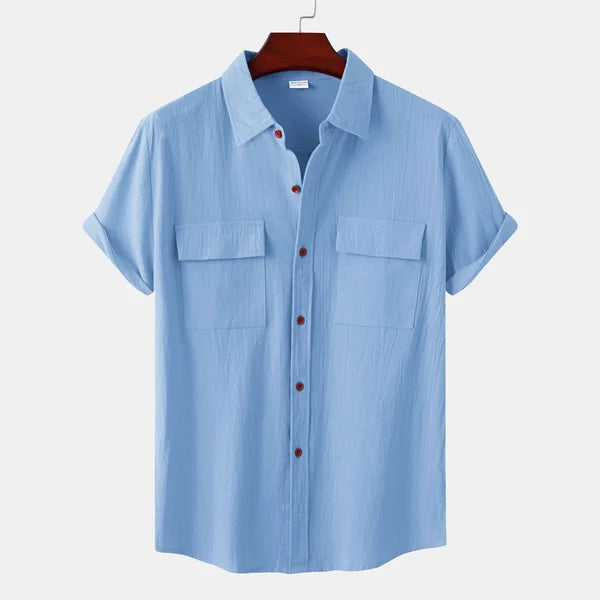 Chemise homme décontractée à boutons