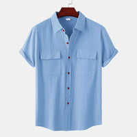 Chemise homme décontractée à boutons