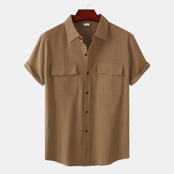 Chemise homme décontractée à boutons