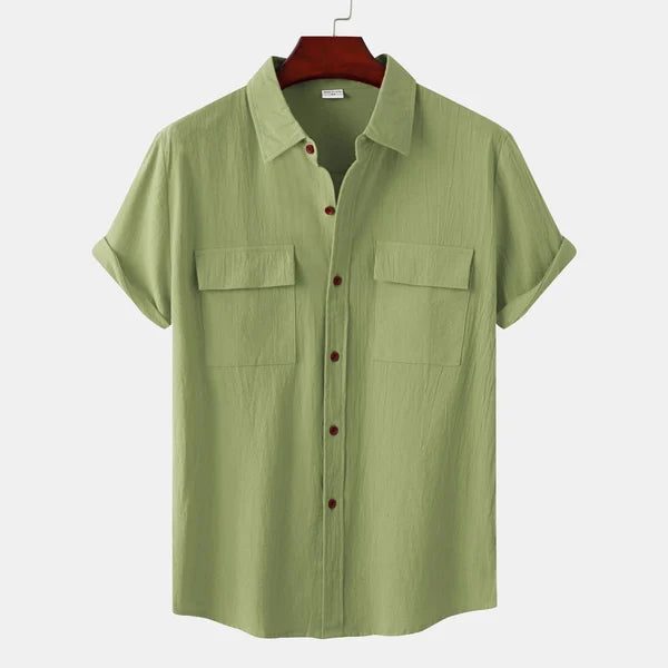 Chemise homme décontractée à boutons