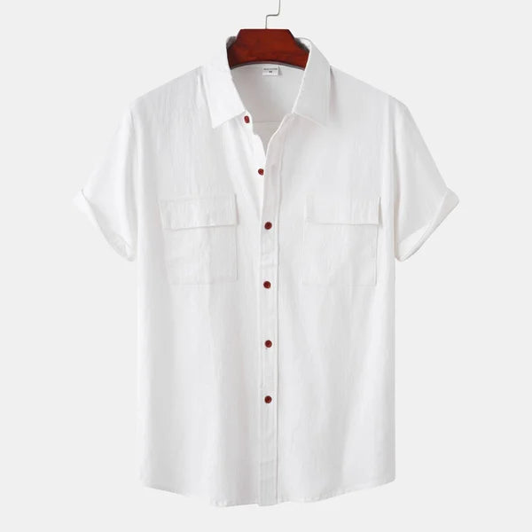 Chemise homme décontractée à boutons