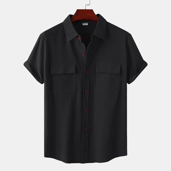 Chemise homme décontractée à boutons