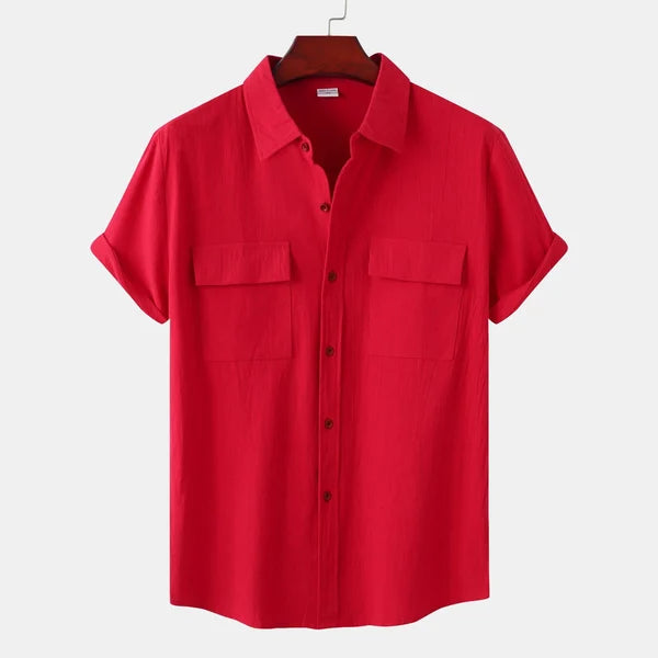 Chemise homme décontractée à boutons