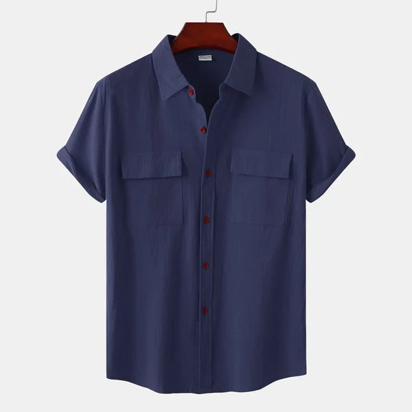 Chemise homme décontractée à boutons