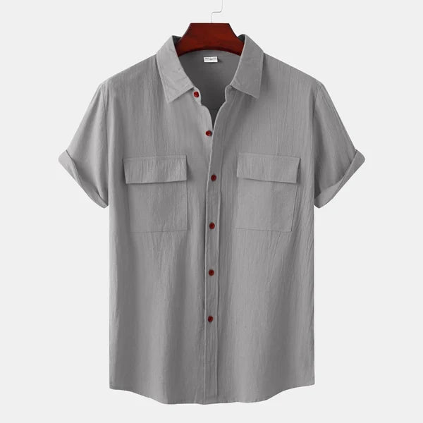 Chemise homme décontractée à boutons