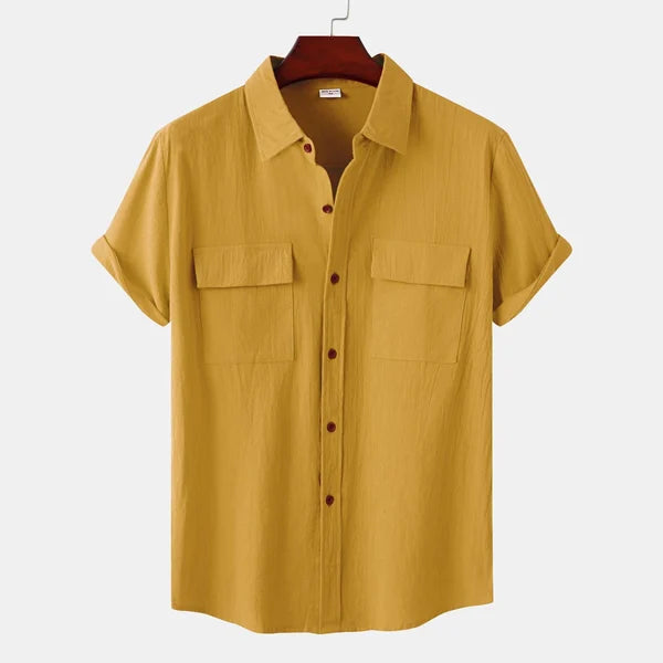 Chemise homme décontractée à boutons