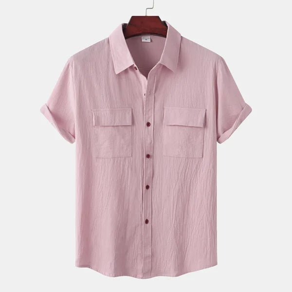 Chemise homme décontractée à boutons