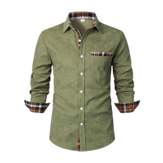 Chemise homme décontractée à manches longues