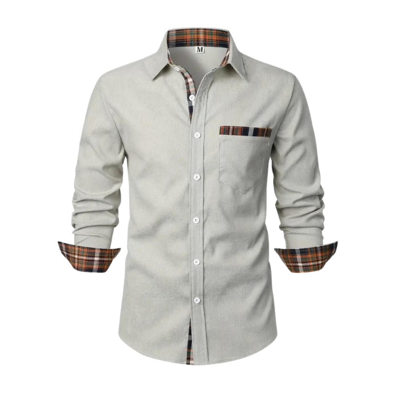Chemise homme décontractée à manches longues