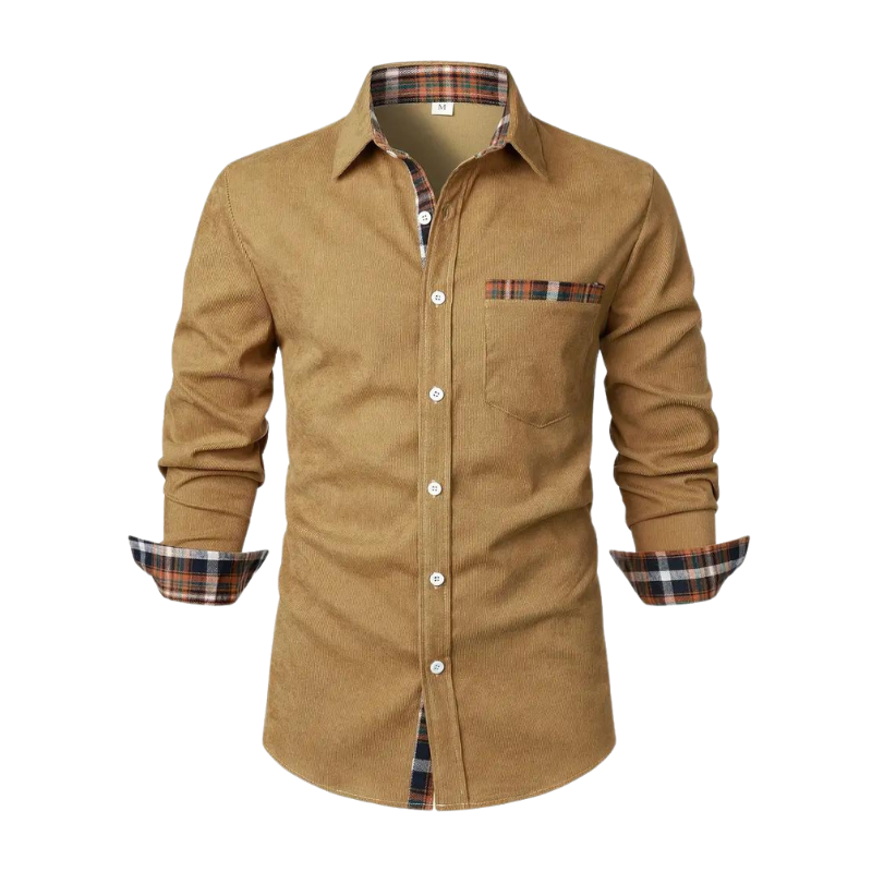 Chemise homme décontractée à manches longues