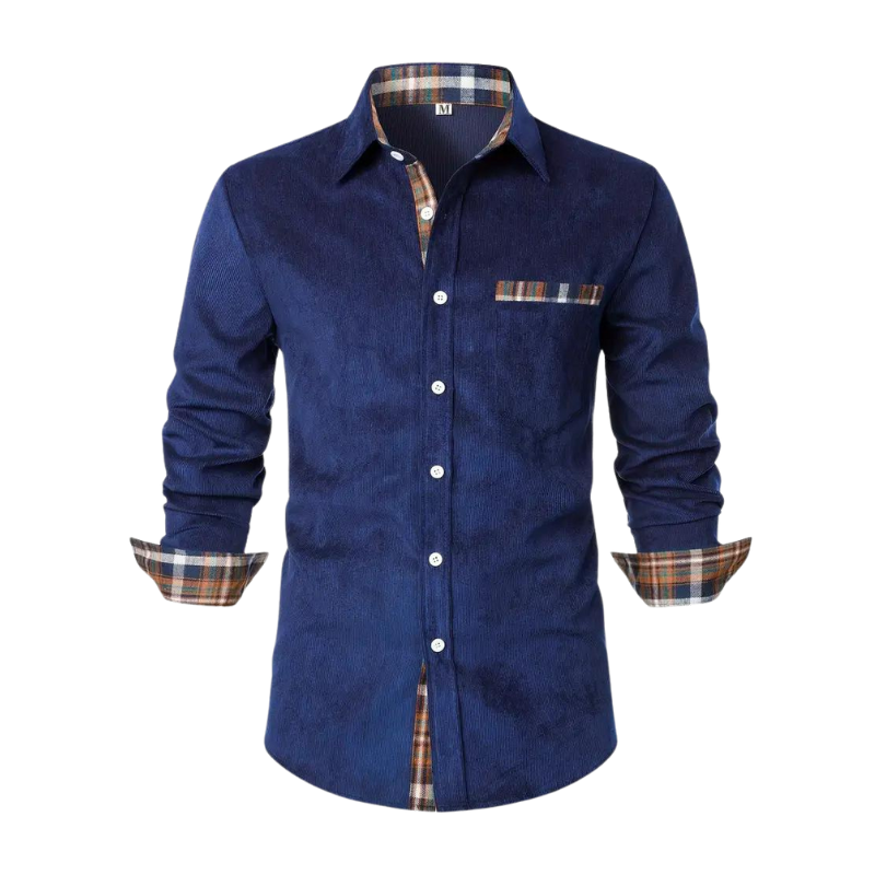 Chemise homme décontractée à manches longues