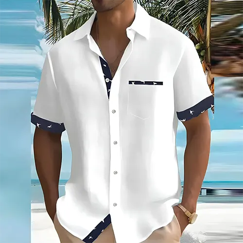 Chemise respirante à manches courtes pour le quotidien