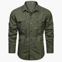 Chemise utilitaire à manches longues pour homme