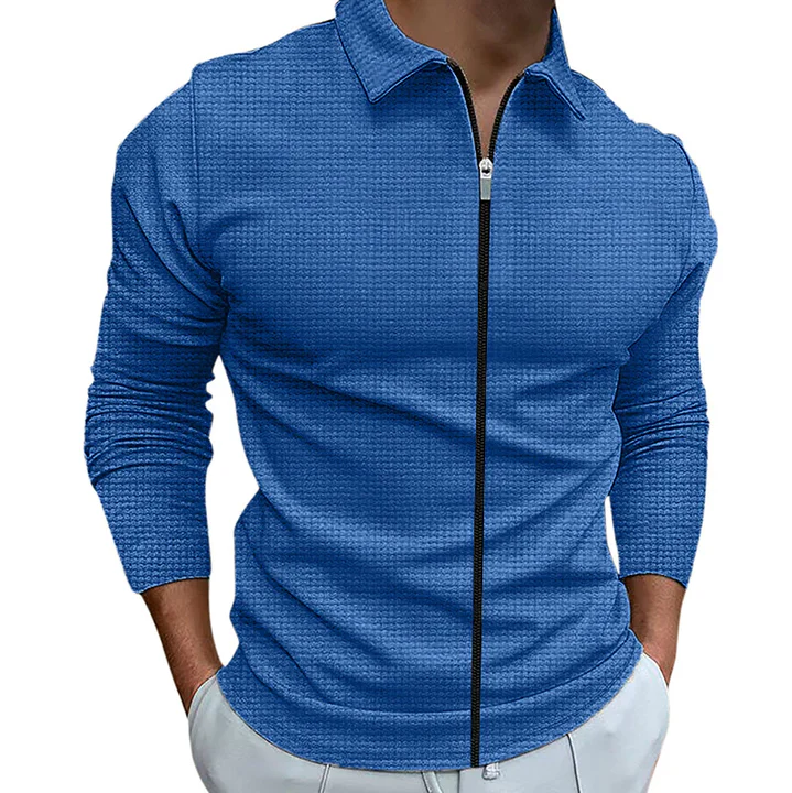Chemise zippée décontractée pour homme