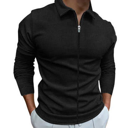Chemise zippée décontractée pour homme