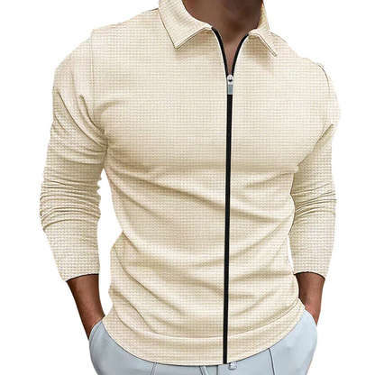 Chemise zippée décontractée pour homme