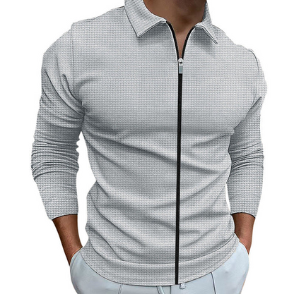 Chemise zippée décontractée pour homme