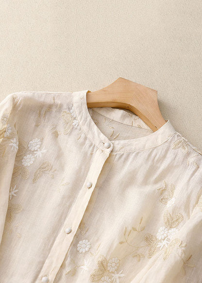Chemisier fleuri boutonné pour femme