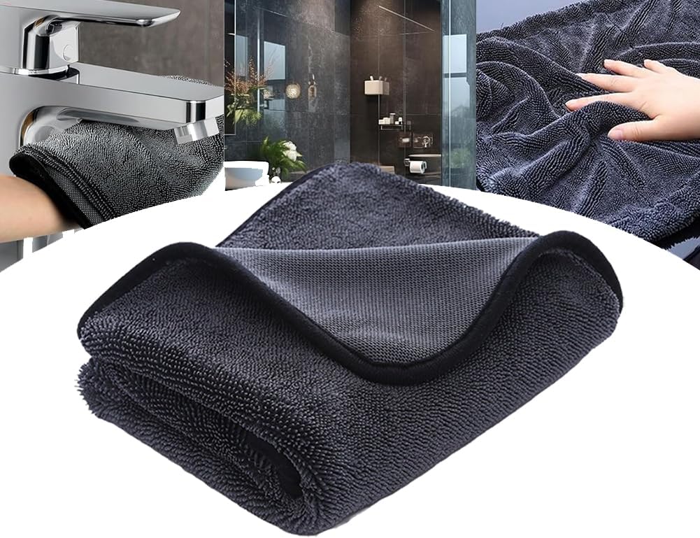 Chiffon en microfibre ultra-absorbant pour un séchage sans traces
