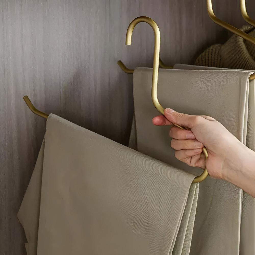 Cintres métalliques élégants pour vêtements | lot de 5