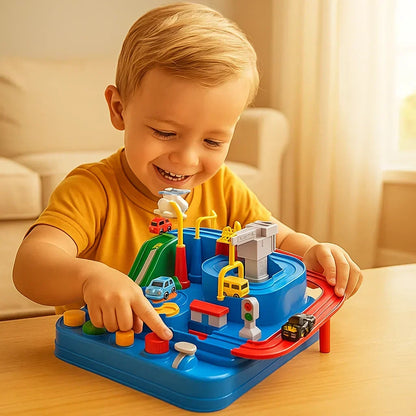 Circuit d’aventure pour voitures interactif et éducatif