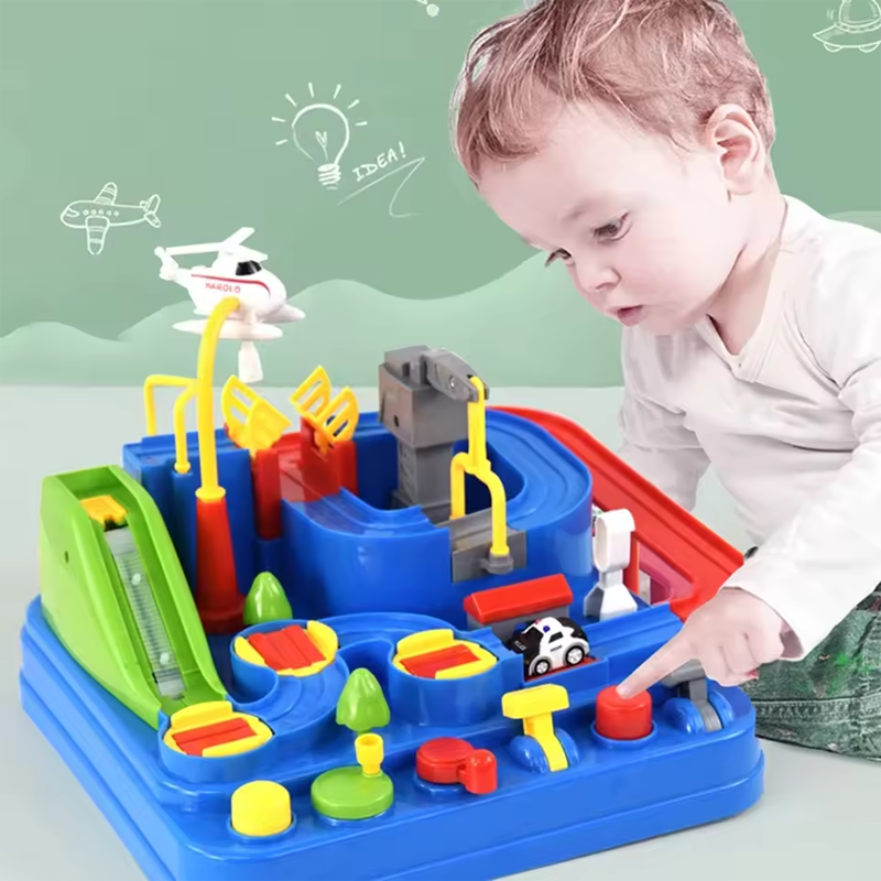 Circuit d’aventure pour voitures interactif et éducatif