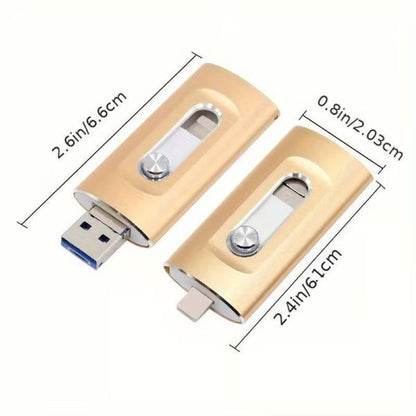 Clé USB 3-en-1 à grande capacité pour smartphone et ordinateur