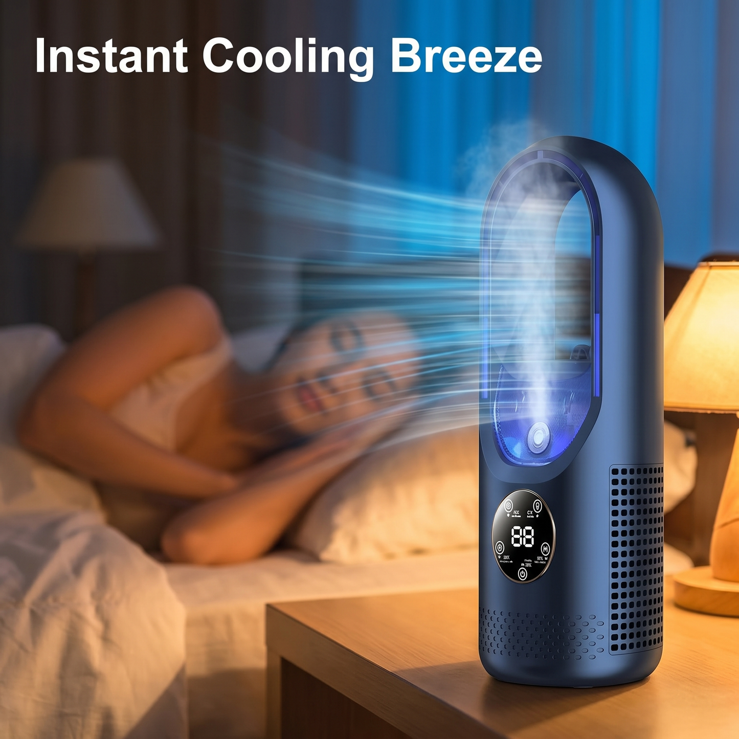 Climatiseur portable 2025 sans pales et silencieux pour la maison et le bureau