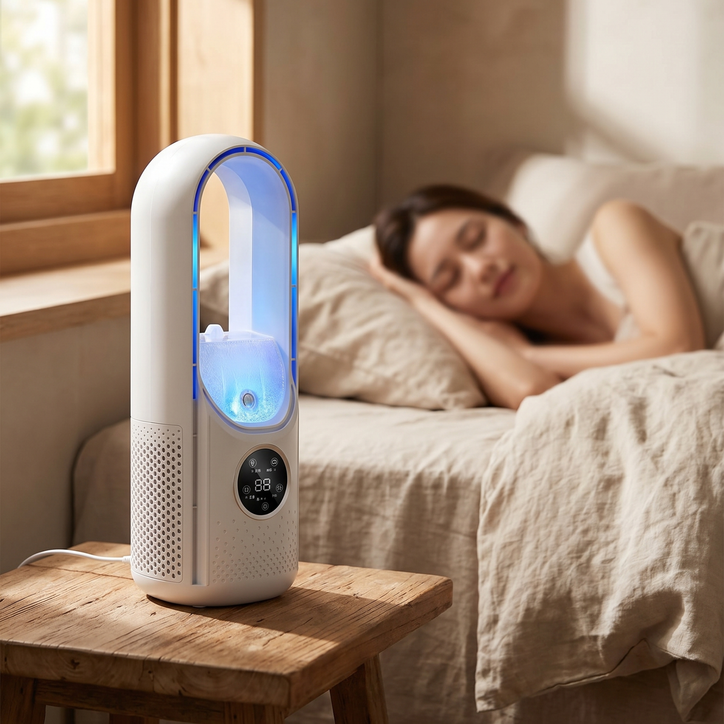 Climatiseur portable 2025 sans pales et silencieux pour la maison et le bureau