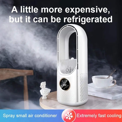 Climatiseur portable sans pales | ultra-silencieux, design ergonomique et idéal pour la maison et le bureau