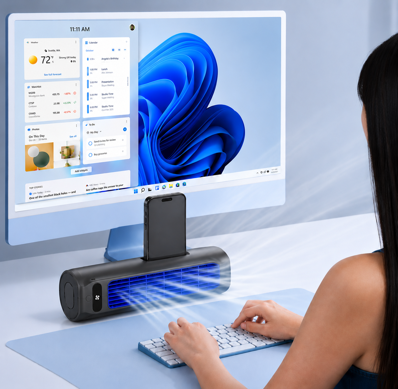 Climatiseur rechargeable sans fil