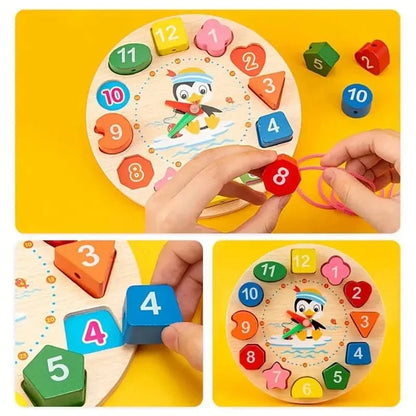 Coffret d’activités Montessori en bois 5-en-1 pour bébé