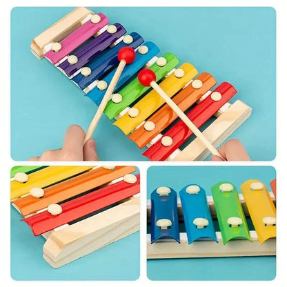 Coffret d’activités Montessori en bois 5-en-1 pour bébé