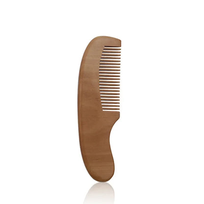 Coffret de brosses à cheveux pour bébé en bois et laine naturelle, doux pour nouveau-né