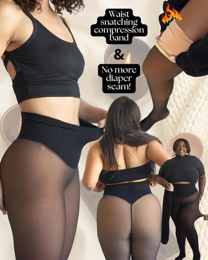 Collants polaires — effet voile, chaleur, maintien gainant