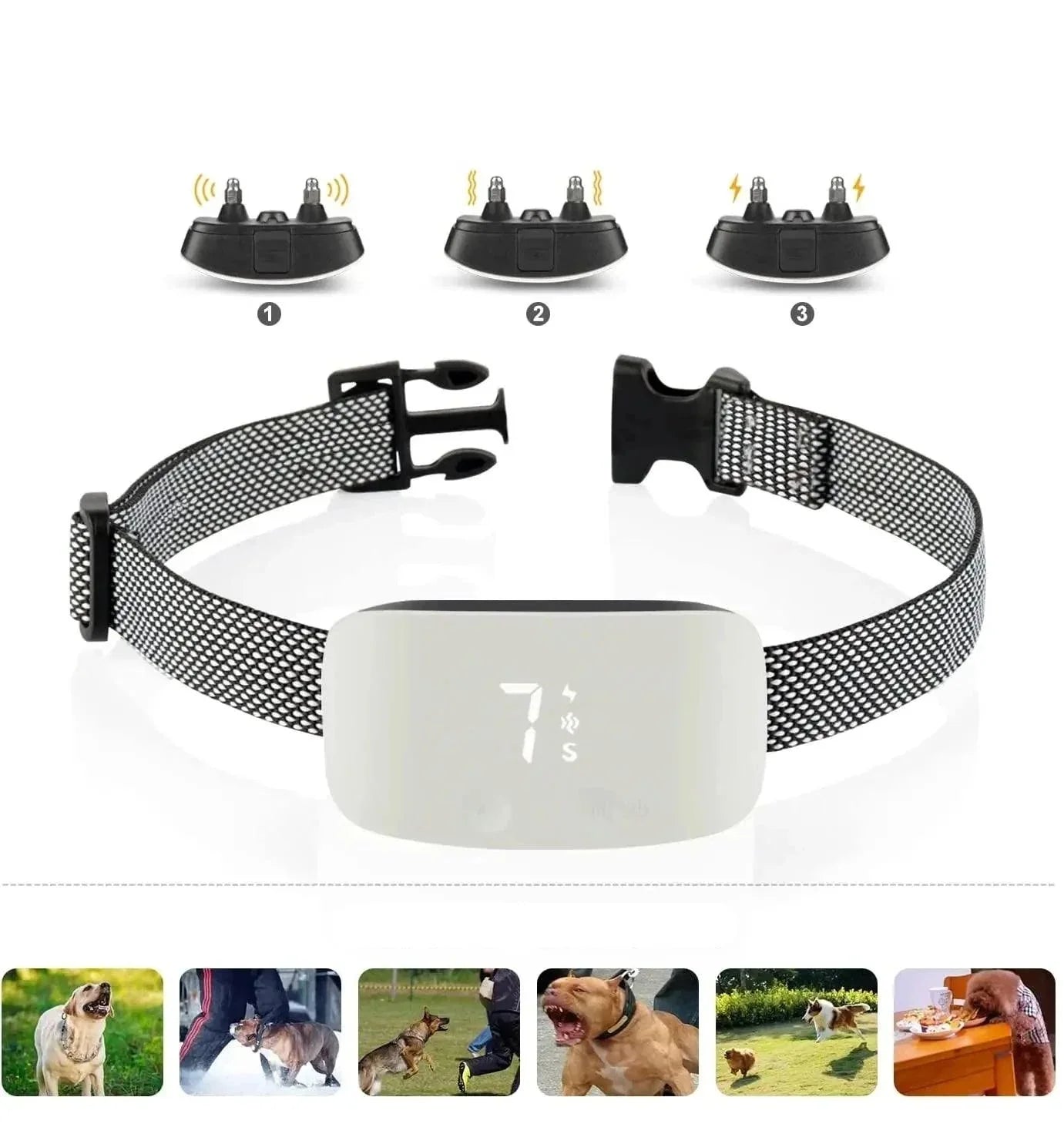 Collier anti-aboiement | rechargeable et étanche