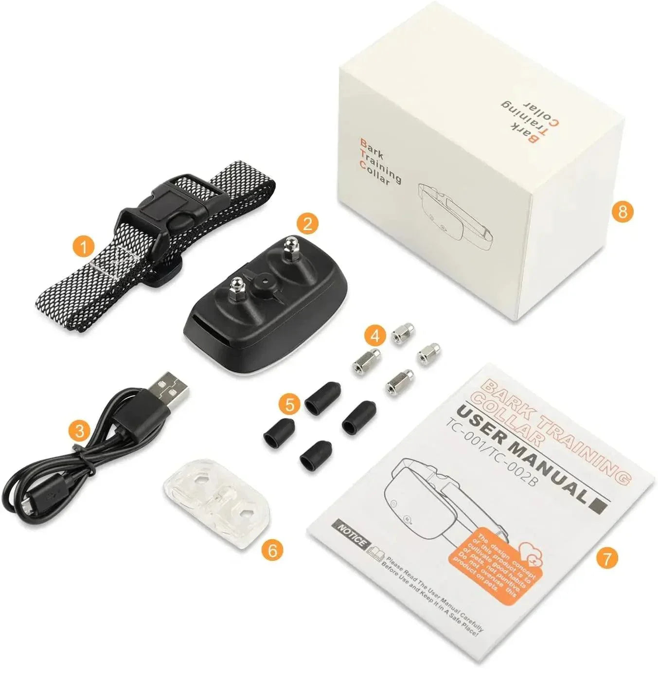Collier anti-aboiement | rechargeable et étanche