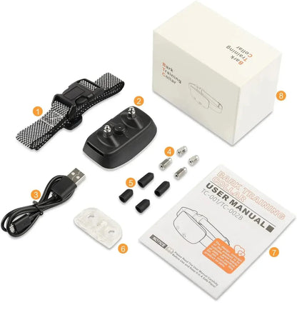 Collier anti-aboiement | rechargeable et étanche