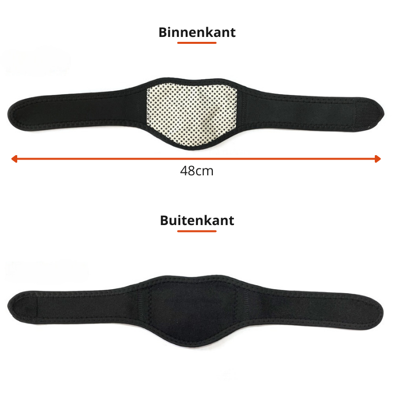 Collier cervical magnétique auto-chauffant