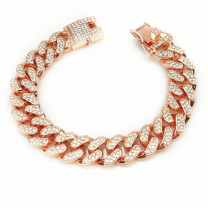 Collier chaîne doré pour chien