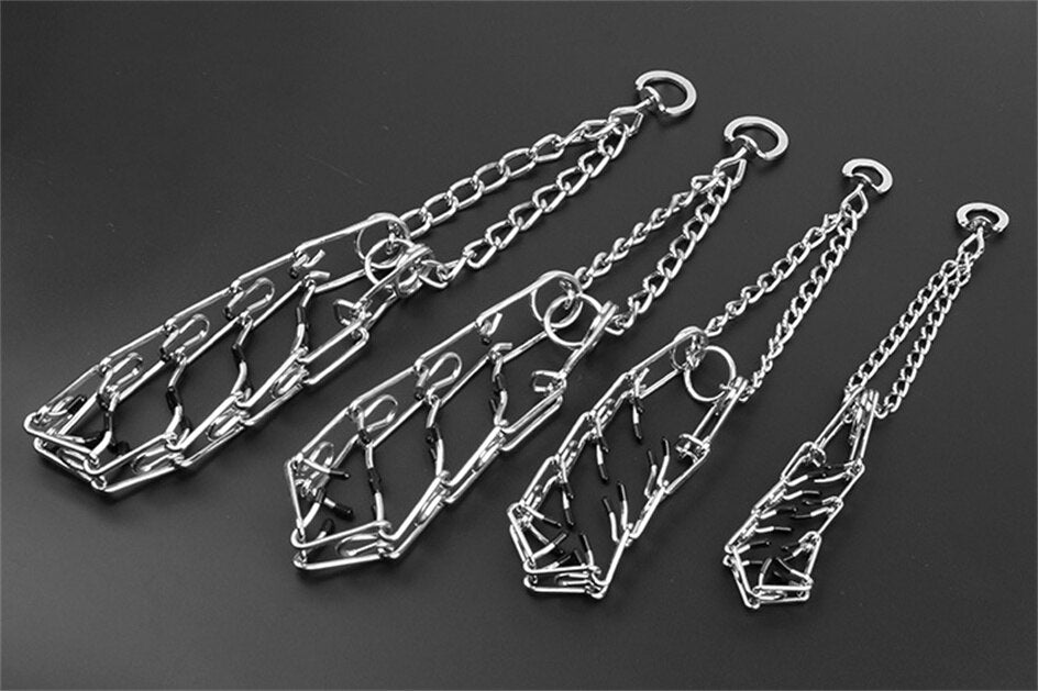 Collier de dressage pour chien réglable avec pointes gainées de caoutchouc