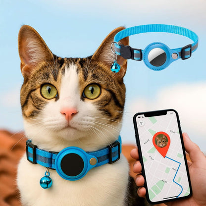 Collier GPS pour chats avec design réfléchissant